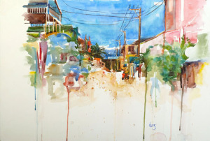 artist tracy lang of ryderville ink bainbridge island